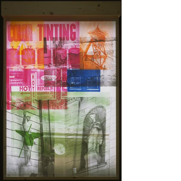 Robert Rauschenberg, Sling-Shots Lit #6, 1985