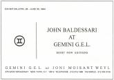 John Baldessari Announcement Card