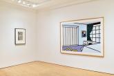 Jasper Johns, Untitled, 1998; Roy Lichtenstein, Bedroom, 1991.
