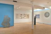 Isamu Noguchi, Goddess, 1983; Jasper Johns, Four Panels From Untitled 1972, 1974;  Isamu Noguchi, Lady Mirror, 1983; Ann Hamilton, warp & weft II, 2007; Franz West, Honeymoon, 2012