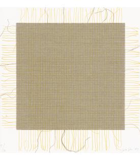 Analia Saban, Transcending Grid (Yellow), 2021
