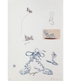 Claes Oldenburg, Notes (Gym Shoes), 1968