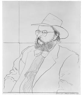 David Hockney, Henry Geldzahler with Hat, 1976