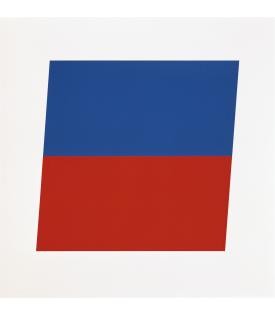 Ellsworth Kelly, Blue/Red-Orange, 1970