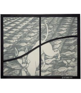 Jonathan Borofsky, Berlin Dream with Steel Window Frame, 1986