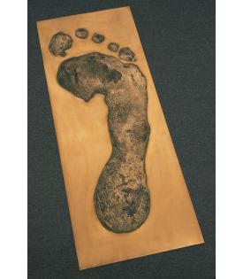 Jonathan Borofsky, Foot Print in Copper (Right), 1986