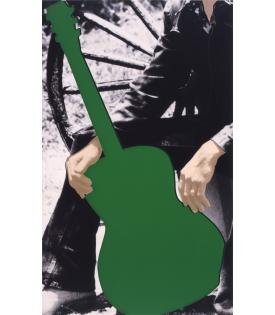 John Baldessari, Person with Guitar (Green), 2004