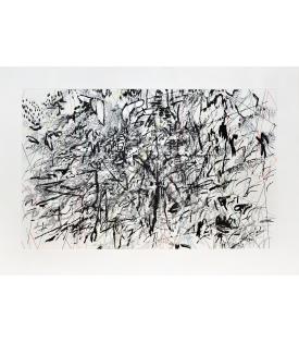 Julie Mehretu, vertiginous fold, 2014