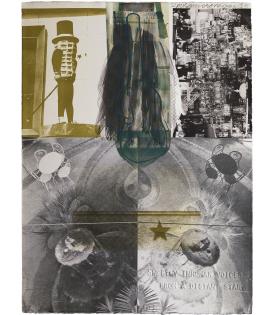 Robert Rauschenberg, American Pewter with Burroughs III, 1981
